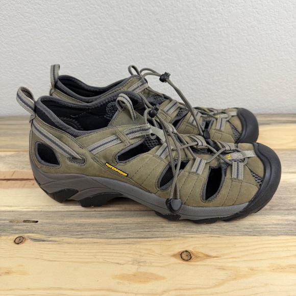 Keen Fisherman Men\'s Light Gray Sandal Leather Size 10.5 main image 5